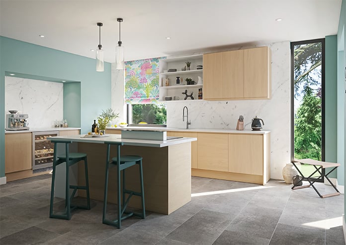 Kolkata Velvet, Summer Dream - Motorised Roman Blind - Image 6